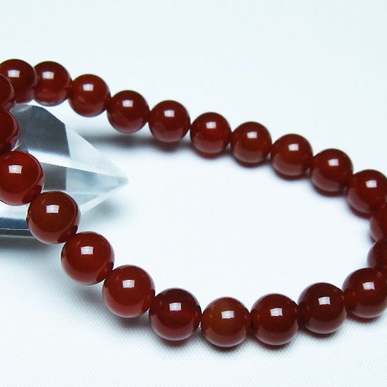 赤アゲート ブレスレット 8mm [t57-7084]