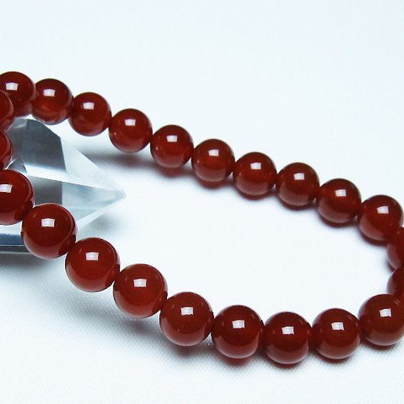赤アゲート ブレスレット 8mm [t57-7090]