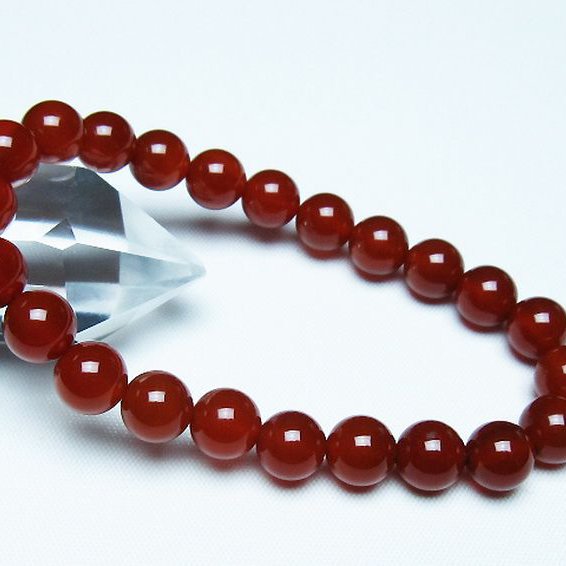 赤アゲート ブレスレット 8mm [t57-7097]