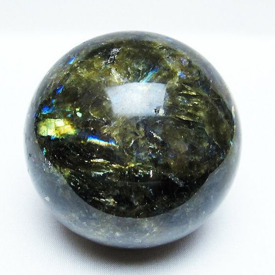 ラブラドライト 丸玉 77mm [T571-4222]