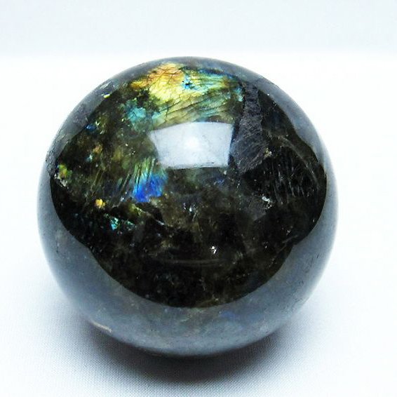 ラブラドライト 丸玉  73mm [T571-4328]
