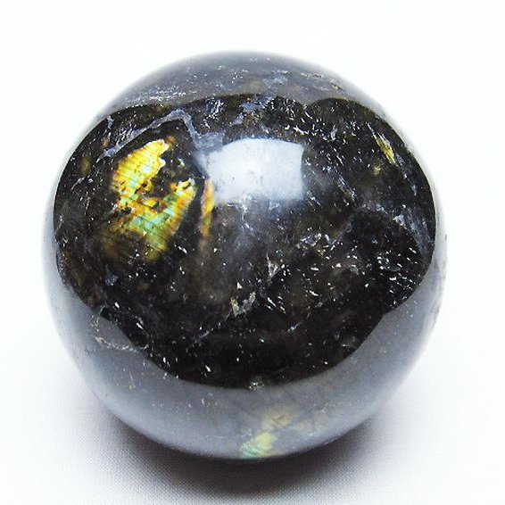 ラブラドライト 丸玉 74mm [T571-4458]