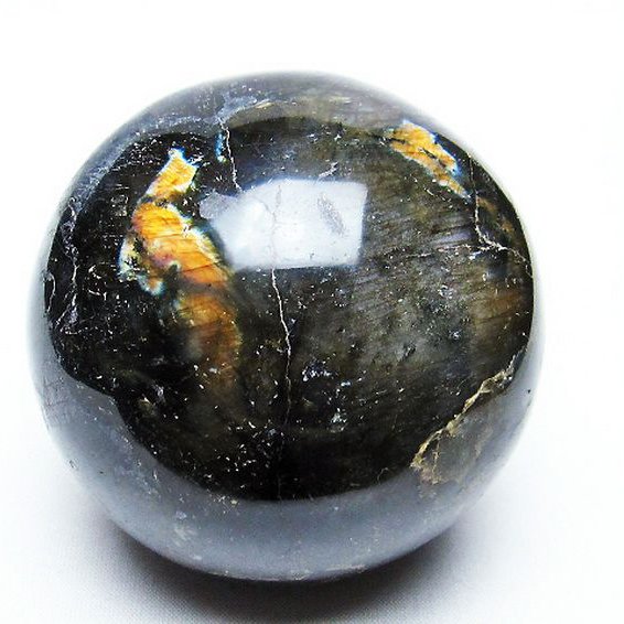ラブラドライト 丸玉 78mm [T571-4468]