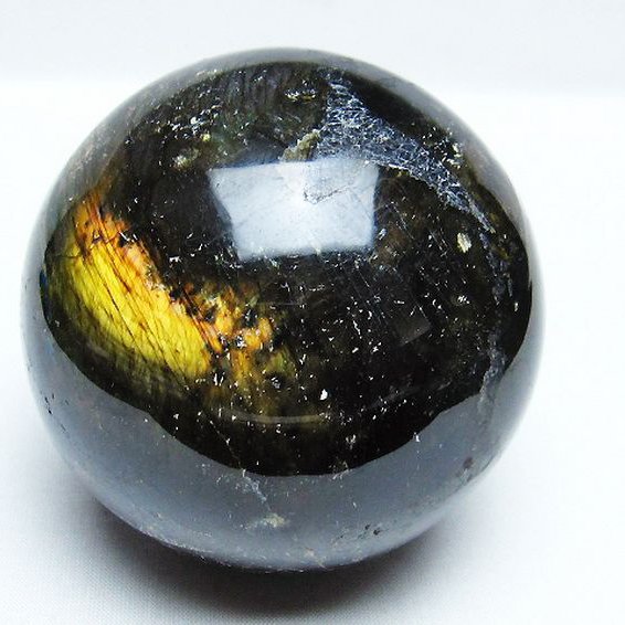 ラブラドライト 丸玉 84mm [T571-4586]