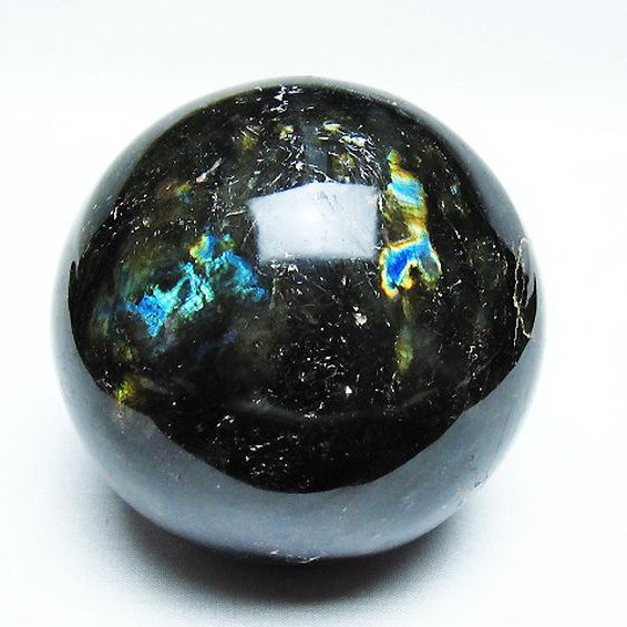 ラブラドライト 丸玉 86mm [T571-4781]