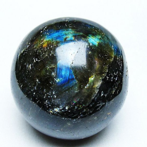 ラブラドライト 丸玉 56mm [T571-4892]