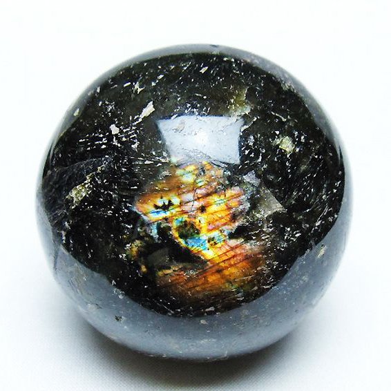 ラブラドライト 丸玉 64mm [T571-4921]