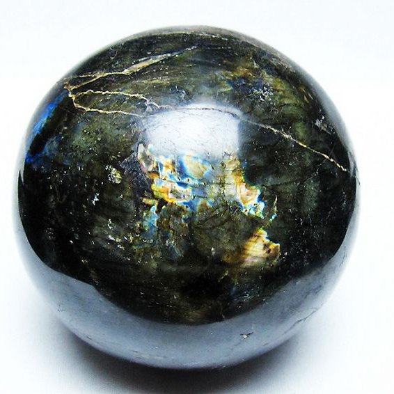 1.5Kg ラブラドライト 丸玉 100mm [T571-5064]