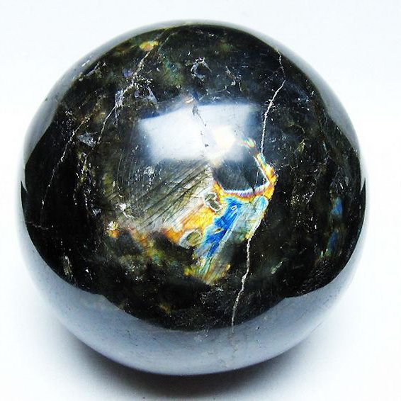 2.7Kg ラブラドライト 丸玉 125mm [T571-5068]