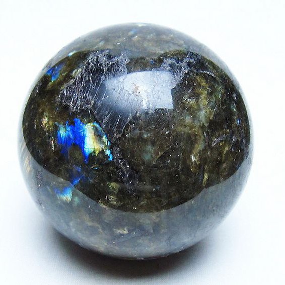ラブラドライト 丸玉 78mm [t571-5186]