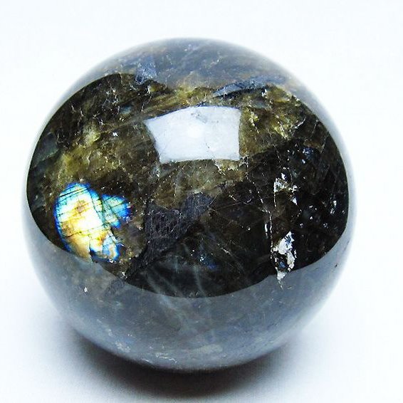 ラブラドライト 丸玉 82mm [t571-5192]