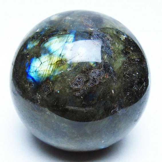 ラブラドライト 丸玉 81mm [t571-5205]