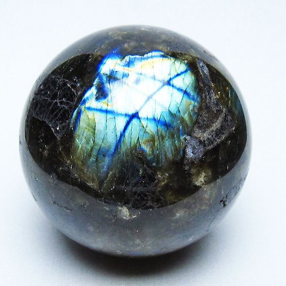 ラブラドライト 丸玉 75mm [t571-5267]