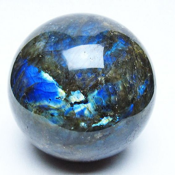 ラブラドライト 丸玉 83mm [t571-5285]