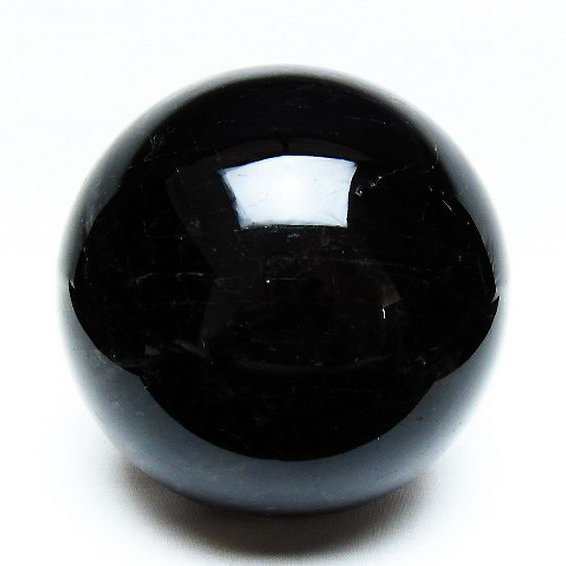 2.2Kg モリオン 純天然 黒水晶 丸玉 120mm [t572-10778]