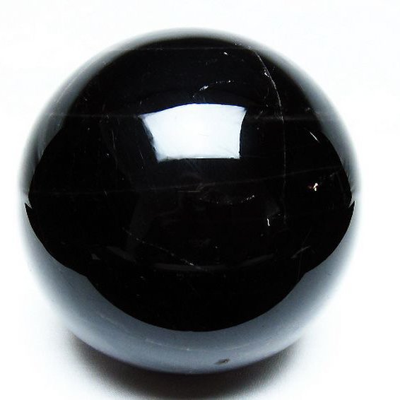 2.5Kg モリオン 純天然 黒水晶 丸玉 125mm [T572-10800]