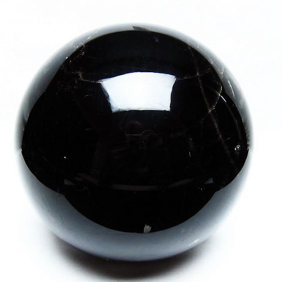 4.4Kg モリオン 純天然 黒水晶 丸玉 150mm [t572-10827]