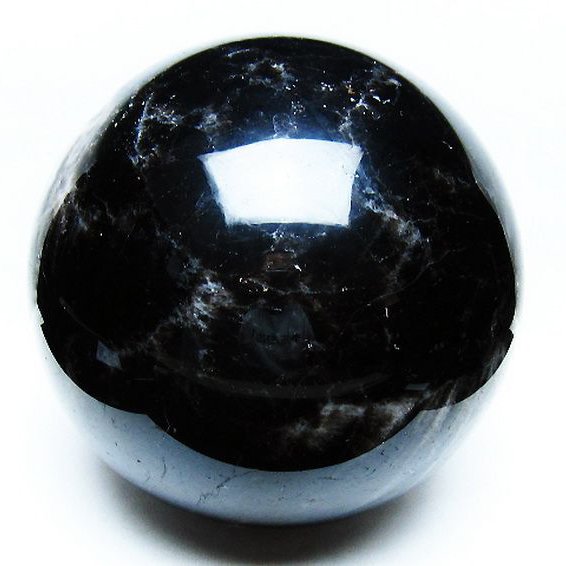 10.3Kg モリオン 純天然 黒水晶 丸玉 197mm [T572-11142]
