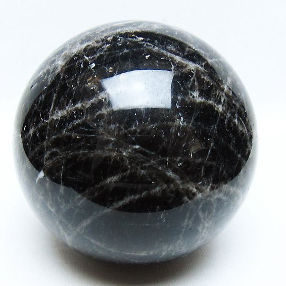 1.8Kg モリオン 純天然 黒水晶 丸玉 113mm [t572-11361]