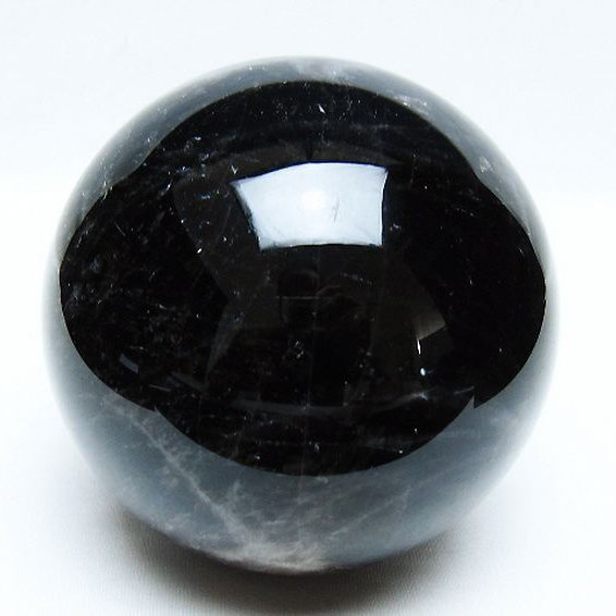 1.4Kg モリオン 純天然 黒水晶 丸玉 100mm [t572-11374]