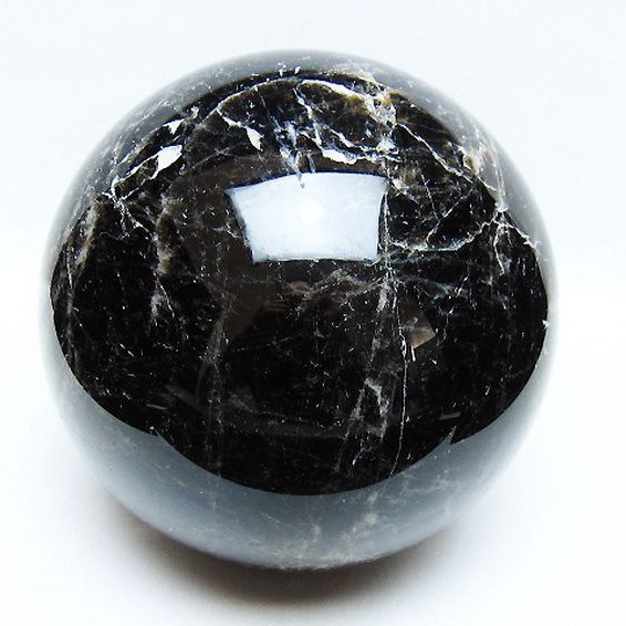 4.7Kg モリオン 純天然 黒水晶 丸玉 155mm [t572-11379]
