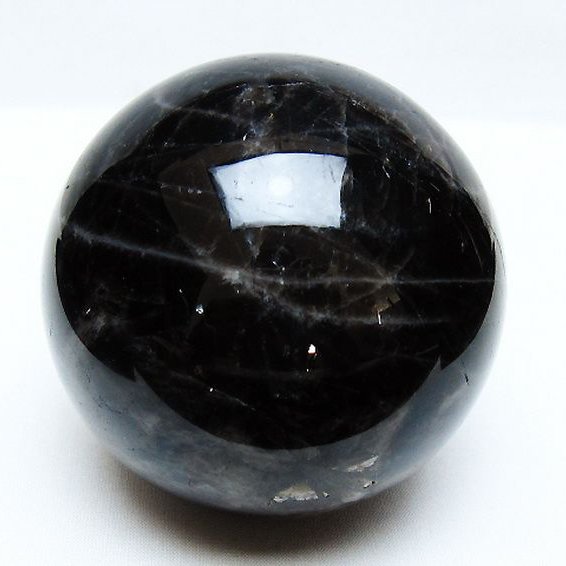 モリオン 純天然 黒水晶 丸玉 89mm [t572-11506]