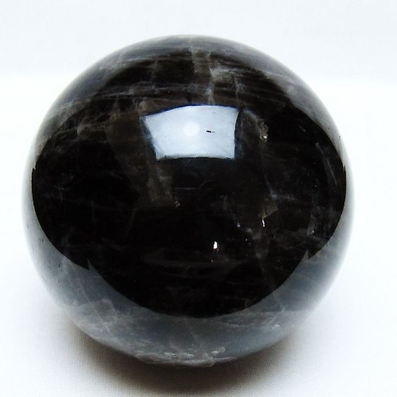 モリオン 純天然 黒水晶 丸玉 87mm [t572-11508]