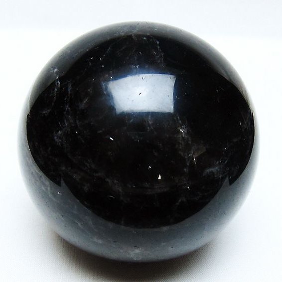 モリオン 純天然 黒水晶 丸玉 83mm [t572-11525]