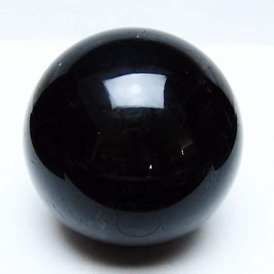 モリオン 純天然 黒水晶 丸玉 81mm [t572-11562]