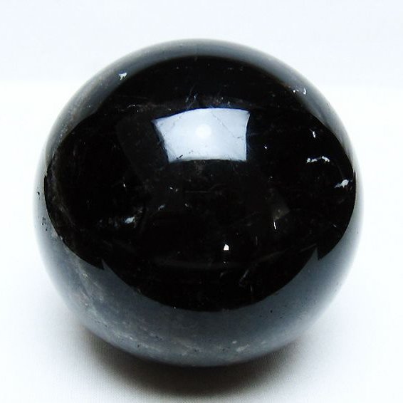 モリオン 純天然 黒水晶 丸玉 86mm [t572-11568]