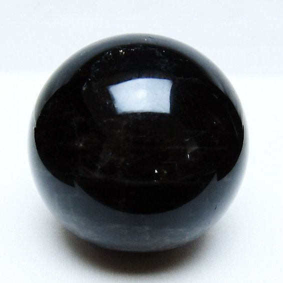モリオン 純天然 黒水晶 丸玉 89mm [t572-11570]