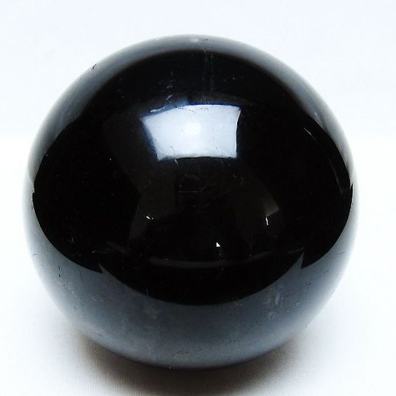 1.4Kg モリオン 純天然 黒水晶 丸玉 105mm [t572-11588]