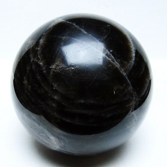 2Kg モリオン 純天然 黒水晶 丸玉 118mm [t572-11657]