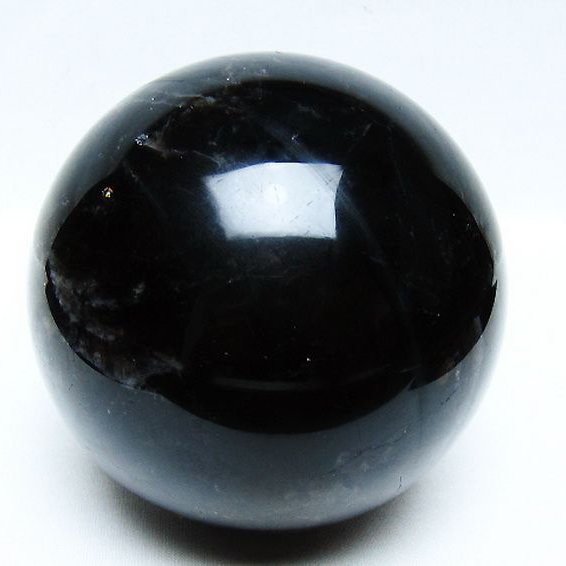 1.6Kg モリオン 純天然 黒水晶 丸玉 110mm [t572-11684]