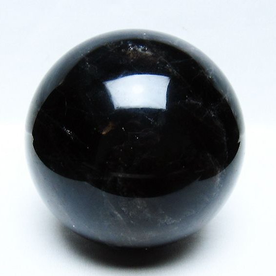 1.7Kg モリオン 純天然 黒水晶 丸玉 110mm [t572-11687]