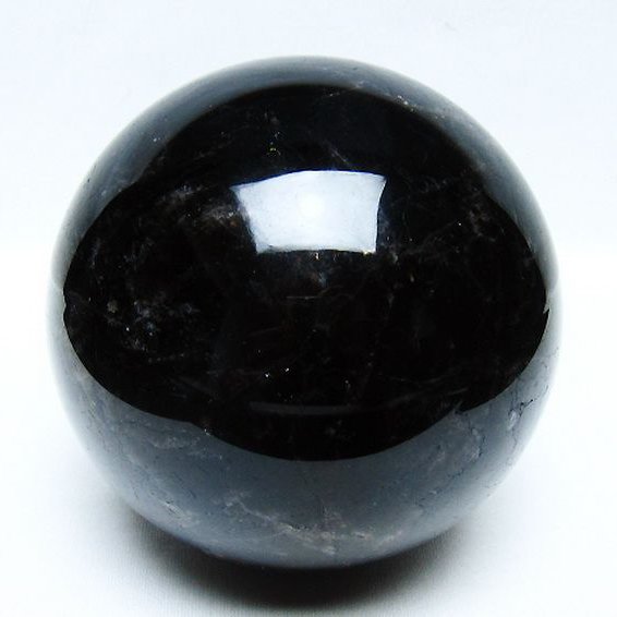 1.6Kg モリオン 純天然 黒水晶 丸玉 110mm [t572-11693]