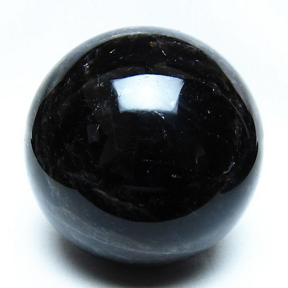 1.6Kg モリオン 純天然 黒水晶 丸玉 110mm [t572-11816]