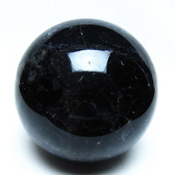 1.5Kg モリオン 純天然 黒水晶 丸玉 107mm [t572-11827]