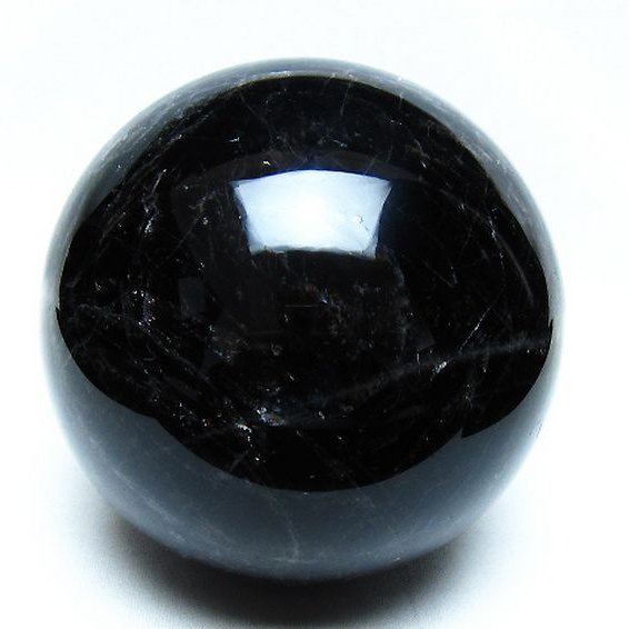 2Kg モリオン 純天然 黒水晶 丸玉 117mm [t572-11837]