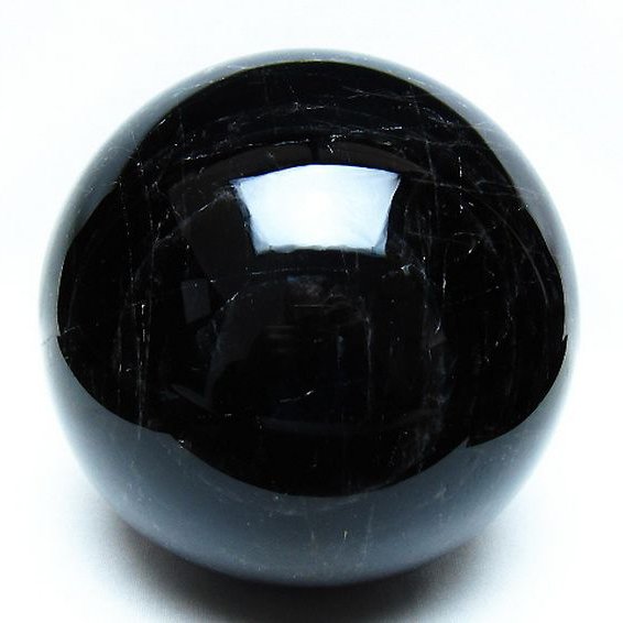 3.6Kg モリオン 純天然 黒水晶 丸玉 140mm [t572-11855]