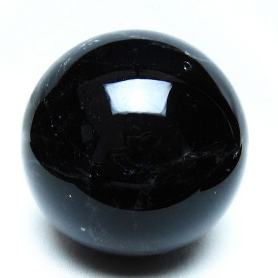 1.7Kg モリオン 純天然 黒水晶 丸玉 113mm [t572-11862]