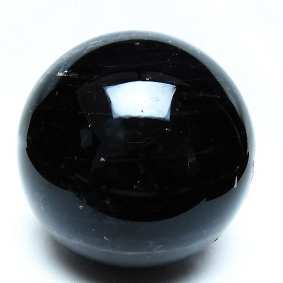 1.9Kg モリオン 純天然 黒水晶 丸玉 115mm [t572-11863]