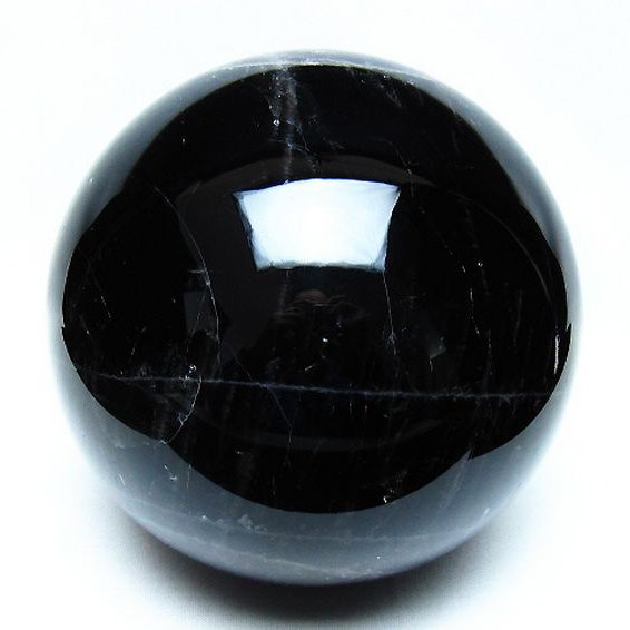 4.2Kg モリオン 純天然 黒水晶 丸玉 150mm [t572-11868]