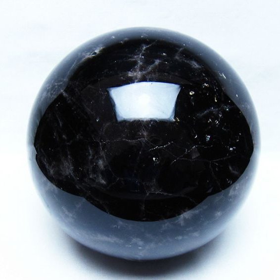 5.9Kg モリオン 純天然 黒水晶 丸玉 170mm [t572-12070]