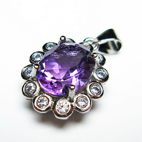 アメジスト ペンダント [T576-2090]