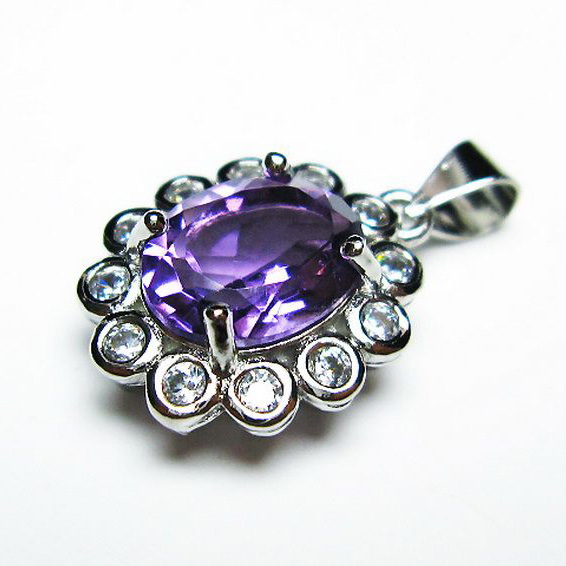 アメジスト ペンダント [T576-2107]