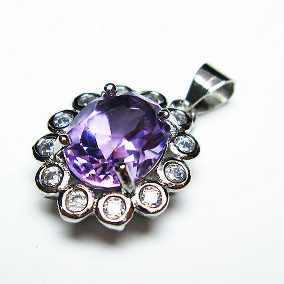 アメジスト ペンダント [T576-2108]