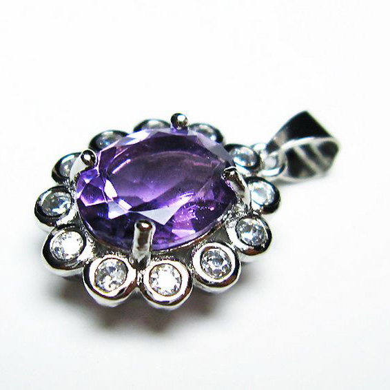 アメジスト ペンダント [T576-2115]