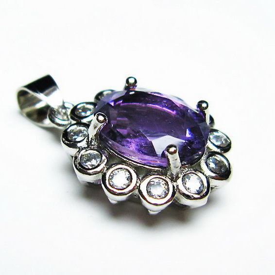 アメジスト ペンダント [T576-2130]