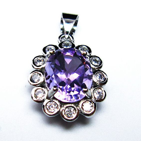 アメジスト ペンダント [T576-2198]